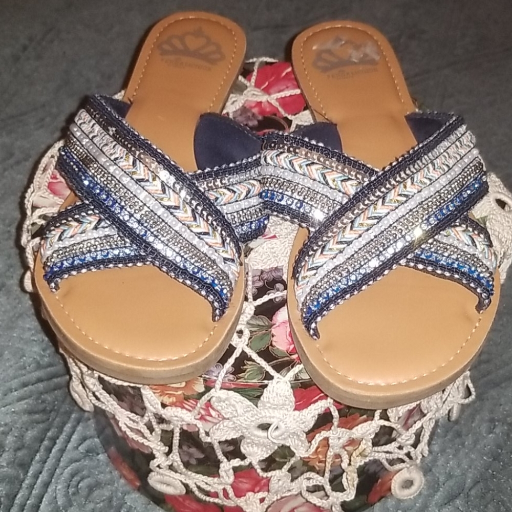 Fergalicious embellished slide